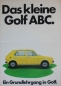 Preview: Volkswagen Golf Modellprogramm 1974 "Das kleine Golf ABC" Automobilprospekt (5188)